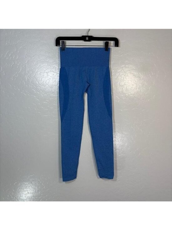 NVGTN Pants - NVGTN Leggings Womens XS Blue High Rise Ankle Seamless Yoga Pants Gym Athletic